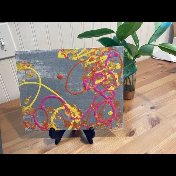 New Original Signed Artwork Abstract Painting - Picture 1 of 5